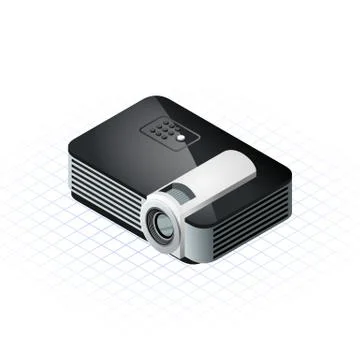 Isometric projector Stock Illustration