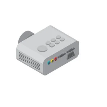 Isometric projector Stock Illustration