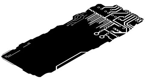 Isometric rectangular design clipart in tech style isolated on white. Stock Illustration