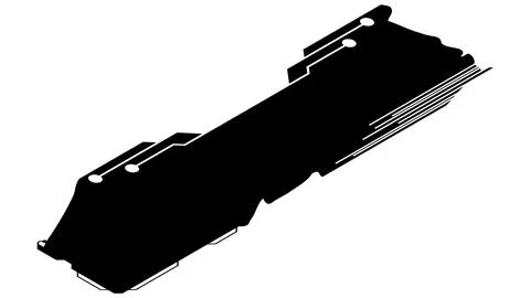 Isometric rectangular design clipart in tech style isolated on white. Stock Illustration