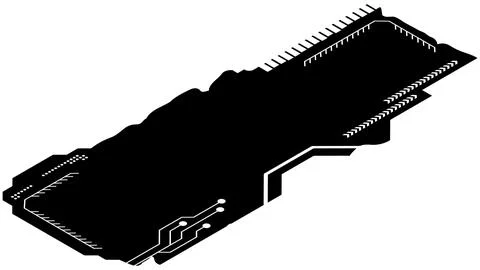 Isometric rectangular design clipart in tech style isolated on white. Stock Illustration