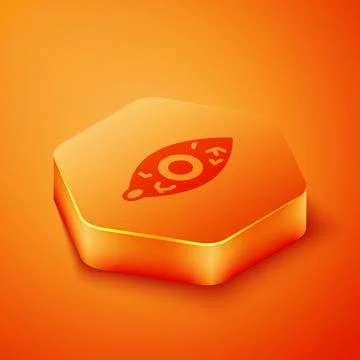 Isometric Reddish eye due to viral, bacterial or allergic conjunctivitis icon Stock Illustration