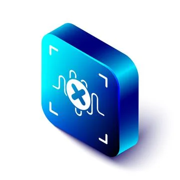 Isometric Rejection voice recognition icon isolated on white background. Voice Stock Illustration
