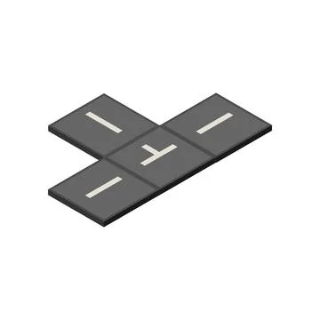 Isometric road concept design isolated Illustrazione stock