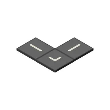 Isometric road concept design object Stock Illustration