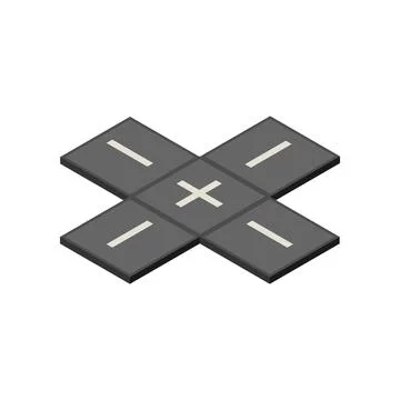 Isometric road concept design vector Illustrazione stock