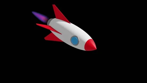 Isometric rocket seamless looping Stock Footage 145180191