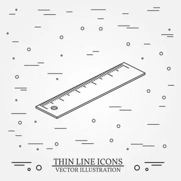 Isometric ruler on white background.For web design and application interfac.. Stock Illustration
