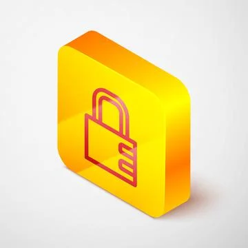 Isometric Safe combination lock icon isolated on green background. Combination Stock Illustration