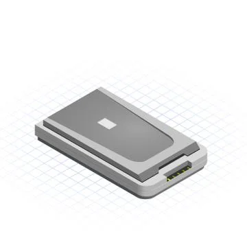 Isometric Scanner Illustrazione stock
