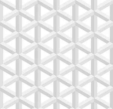 Isometric seamless pattern. 3D optical illusion background. Stock Illustration