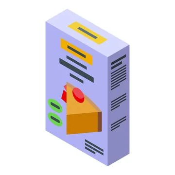 Isometric server rack vector illustration Stock Illustration