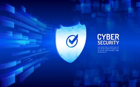 Isometric shield for internet protection. Stock Illustration