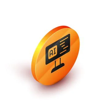 Isometric Software, web developer programming code icon isolated on white bac Illustrazione stock