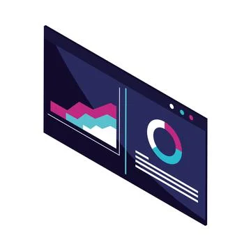 Isometric software, web development イラスト素材