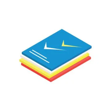 Isometric stack of dairy Stock Illustration