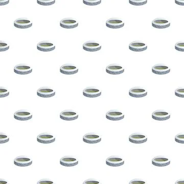 Isometric stadium architecture seamless repeating pattern design Stock Illustration