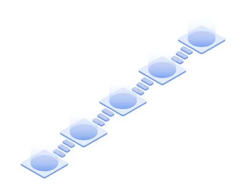 Isometric steps Stock Illustration