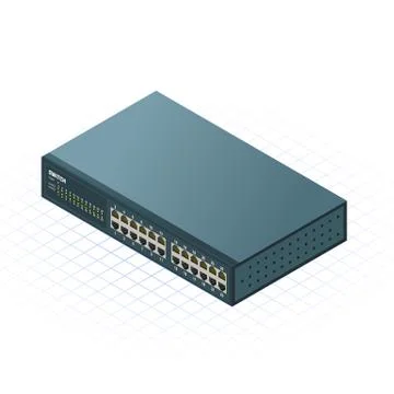 Isometric Switch Stock Illustration