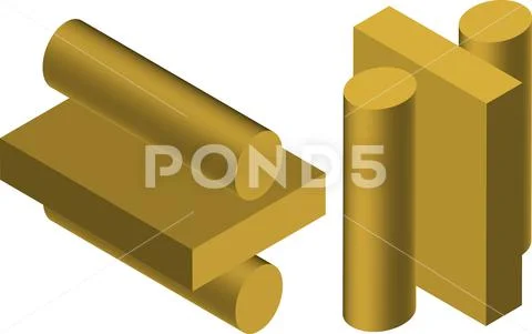 Isometric symbol. Template for creating logos, emblems, monograms ...