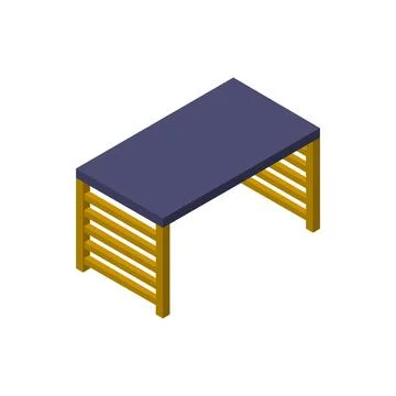 Isometric table illustrator イラスト素材