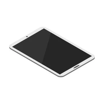Isometric tablet illustrator Stock Illustration