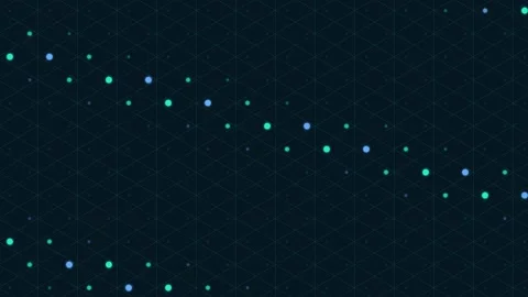 Isometric Tech Grid Animation 3840x2160 30fps Stock Footage 342589513
