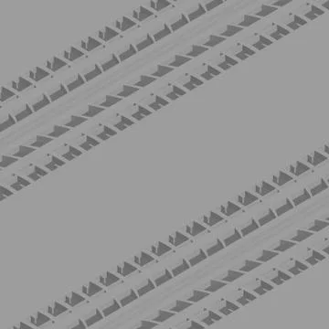Isometric tire track background Stock Illustration
