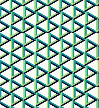 Isometric unreal triangle pattern background Stock Illustration