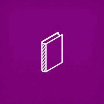 Isometric vector book icon Stock Illustration