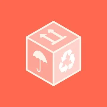 Isometric Vector Box Icon Stock Illustration