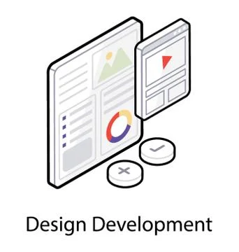 Isometric vector design of seo analytics icon. 스톡 일러스트