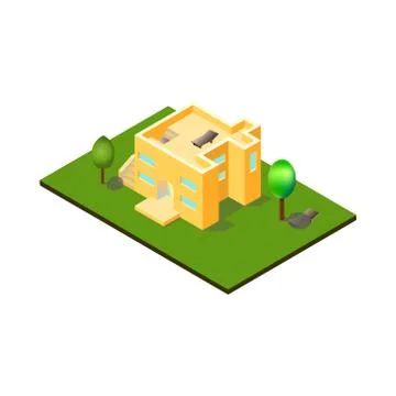 Isometric Vector House Stock Illustration