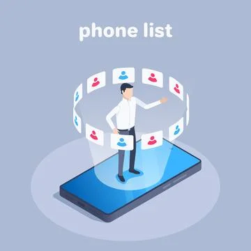Isometric vector illustration on a gray background, a man in business clothes イラスト素材