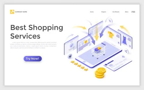 Isometric vector illustration Illustrazione stock