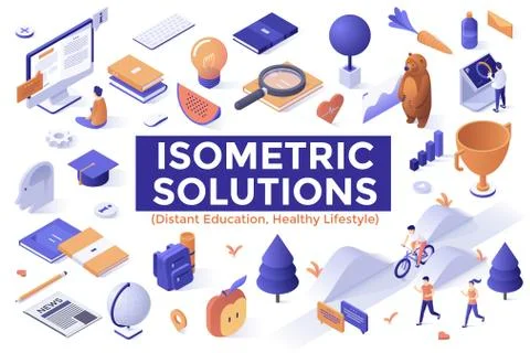 Isometric vector illustration Stock Illustration