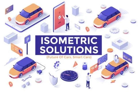 Isometric vector illustration Illustrazione stock