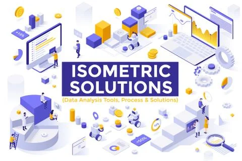 Isometric vector illustration Stock Illustration