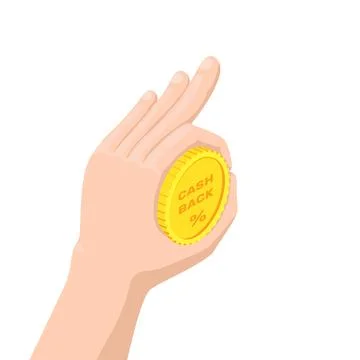 Isometric vector illustration isolated on white background, male hand with go Stock Illustration