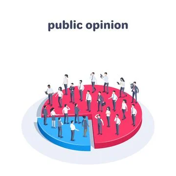 Isometric vector illustration isolated on white background, people in busines Stock Illustration