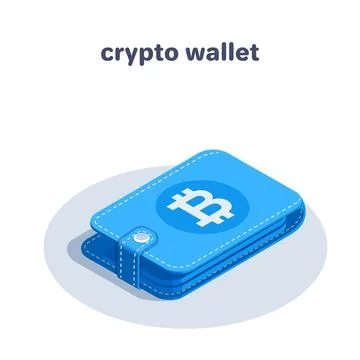 Isometric vector illustration isolated on white background, icon like wallet  Stock Illustration