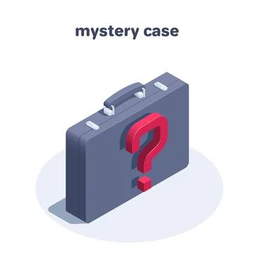 Isometric vector illustration isolated on white background, case icon and que イラスト素材