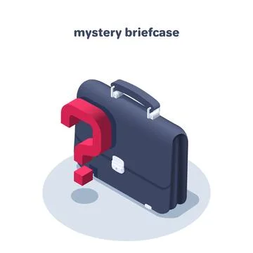 Isometric vector illustration isolated on white background, briefcase icon an Stock Illustration