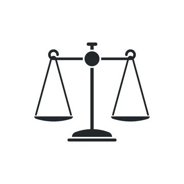 Isometric vector illustration isolated on white background, scale or libra ic Stock Illustration