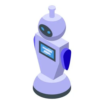 Isometric vector illustration of a modern robot Stock Illustration