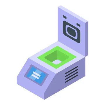 Isometric vector illustration of modern washing machine Illustrazione stock