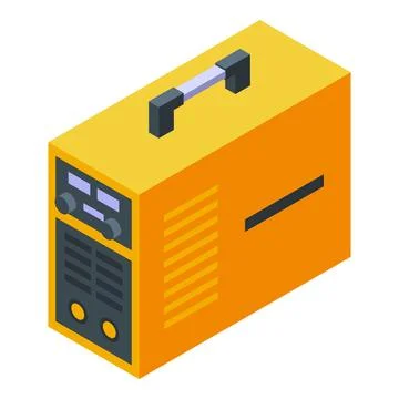 Isometric vector illustration of a portable generator Stock Illustration