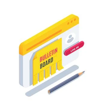 Isometric vector illustration on a white background, on the program window th Illustration