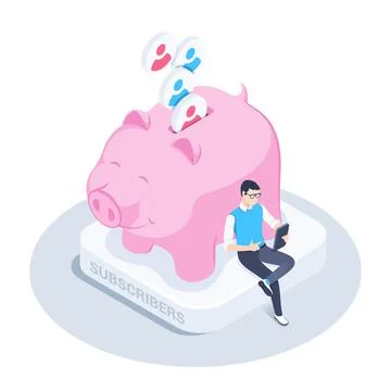 Isometric vector illustration on a white background, icons of people falling  Stock Illustration