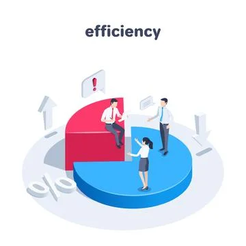 Isometric vector illustration on a white background, people in business cloth Stock Illustration